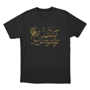 Ella Langley Dandelion Unisex T Shirt Black