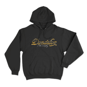 Golden Dandelion Unisex Hoodie Black