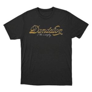 Golden Dandelion Unisex T Shirt Black