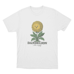 Groovy Dandelion Unisex T Shirt White