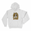 Retro Floral Ella Portrait Unisex Hoodie White