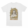 Retro Floral Ella Portrait Unisex T Shirt White